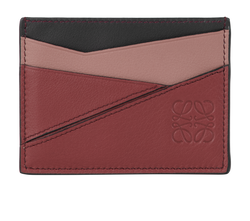 Loewe Puzzle Plain Cardholder, Leather, Brown/Purple, 102145, B, 3*